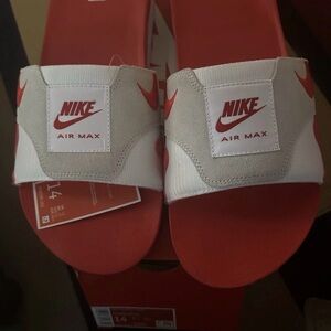 Nike Kids Slide Sandals - Red and White